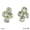 Earrings EF32-TBV with real Blue topaz