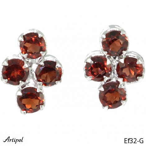 Boucles d'oreilles EF32-G en Grenat véritable