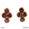 Earrings EF32-GV with real Garnet