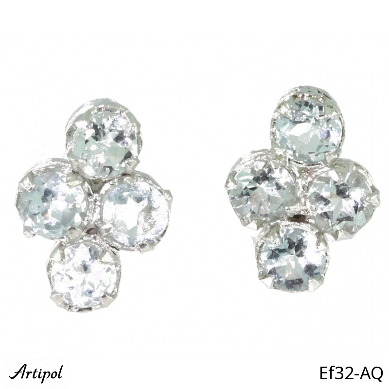 Kolczyki EF32-AQ z Akwamarynem