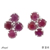 Boucles d'oreilles EF32-R en Rubis véritable