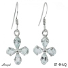 Boucles d'oreilles EF44-AQ en Aigue-marine véritable