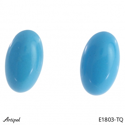 Boucles d'oreilles E1803-TQ en Turquoise véritable