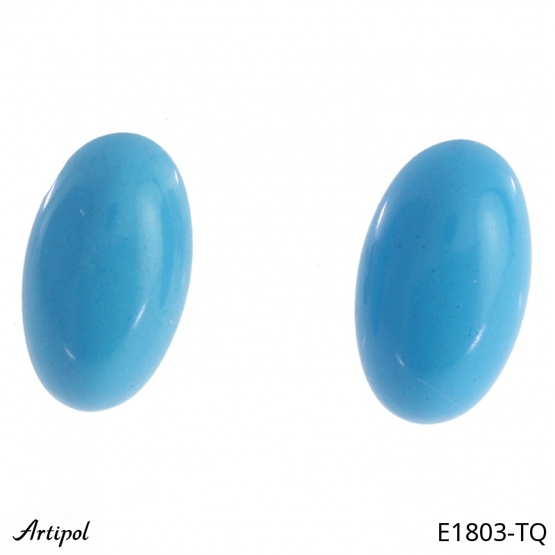 Earrings E1803-TQ with real Turquoise