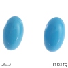 Earrings E1803-TQ with real Turquoise