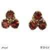 Earrings EF29-GV with real Garnet