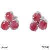 Boucles d'oreilles EF29-R en Rubis véritable