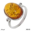 Ring 3409-B with real Amber