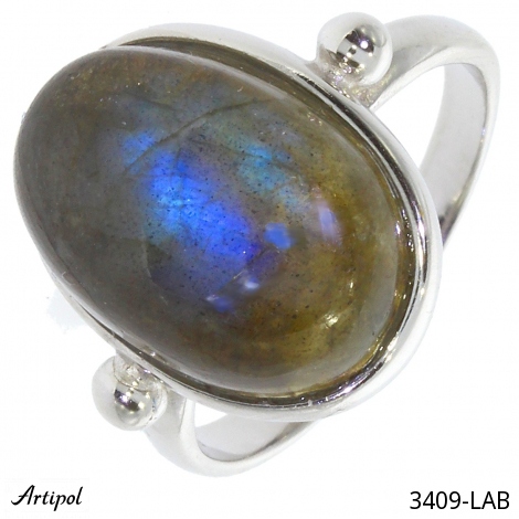 Bague 3409-LAB en Labradorite véritable