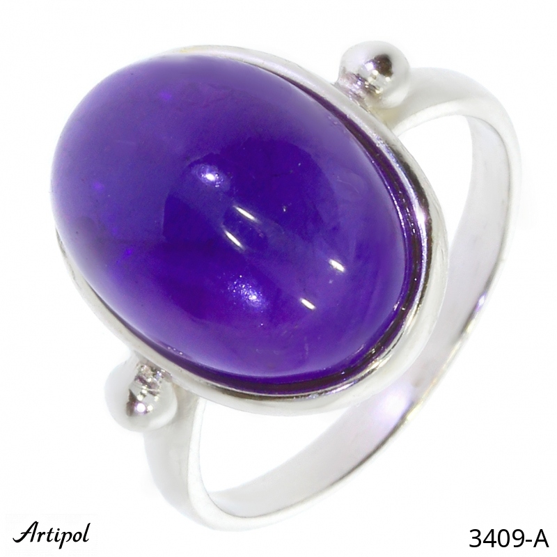 Ring 3409-A with real Amethyst