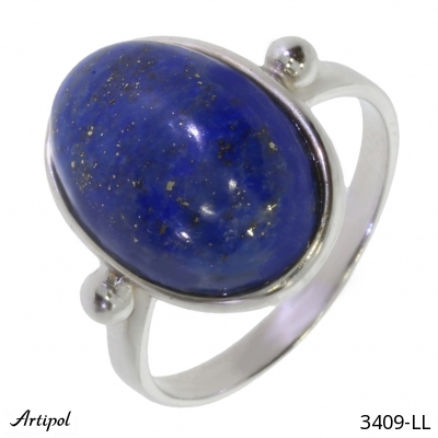 Ring 3409-LL with real Lapis lazuli