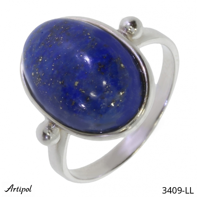 Ring 3409-LL with real Lapis lazuli