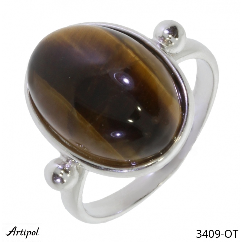 Ring 3409-OT with real Tiger's eye