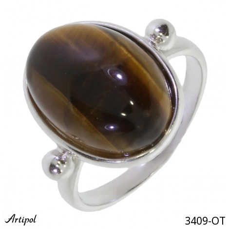 Ring 3409-OT with real Tiger Eye