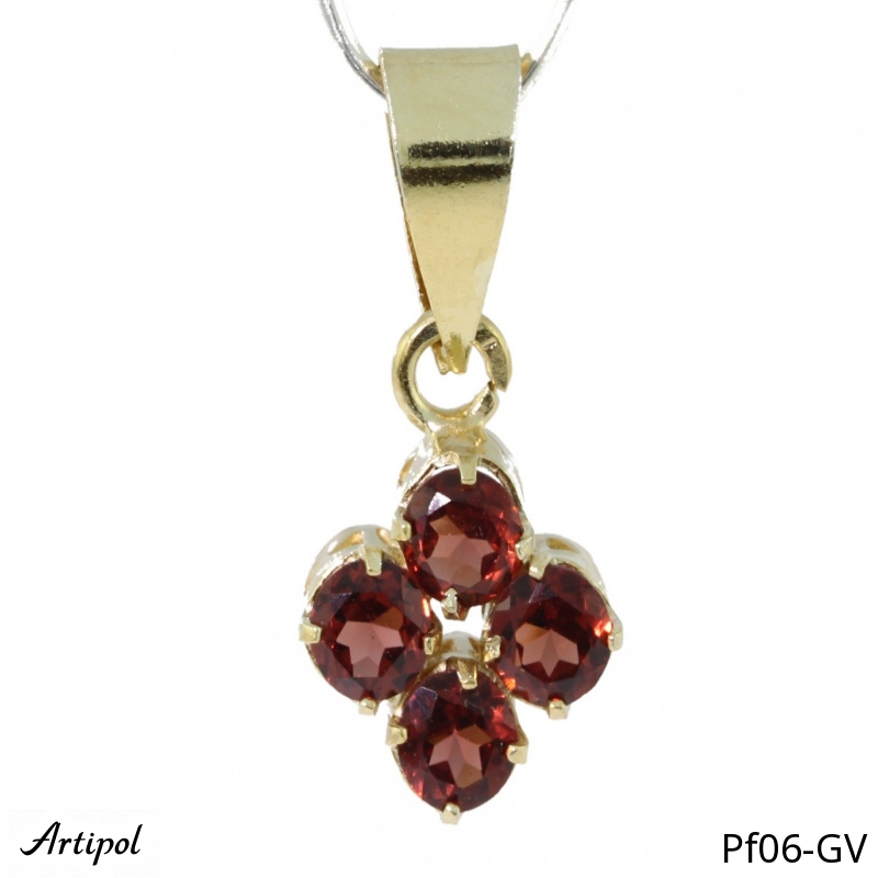 Pendant PF06-GV with real Garnet