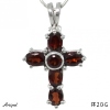 Pendant PF20-G with real Red garnet