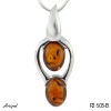 Pendant P2605-B with real Amber