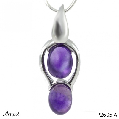 Pendant P2605-A with real Amethyst