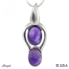 Pendant P2605-A with real Amethyst