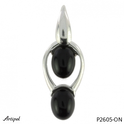 Pendant P2605-ON with real Black onyx