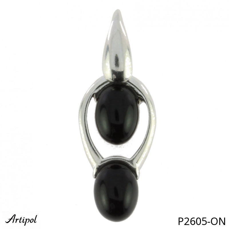 Pendant P2605-ON with real Black Onyx