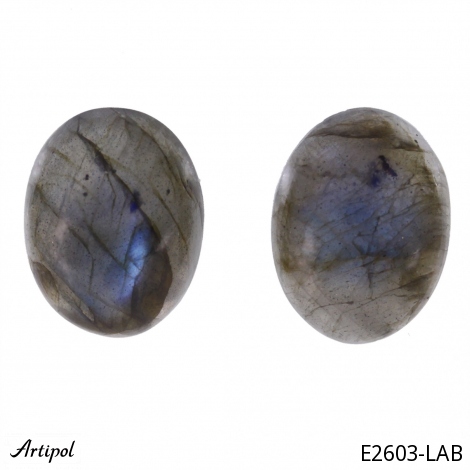 Earrings E2603-LAB with real Labradorite