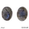 Earrings E2603-LAB with real Labradorite