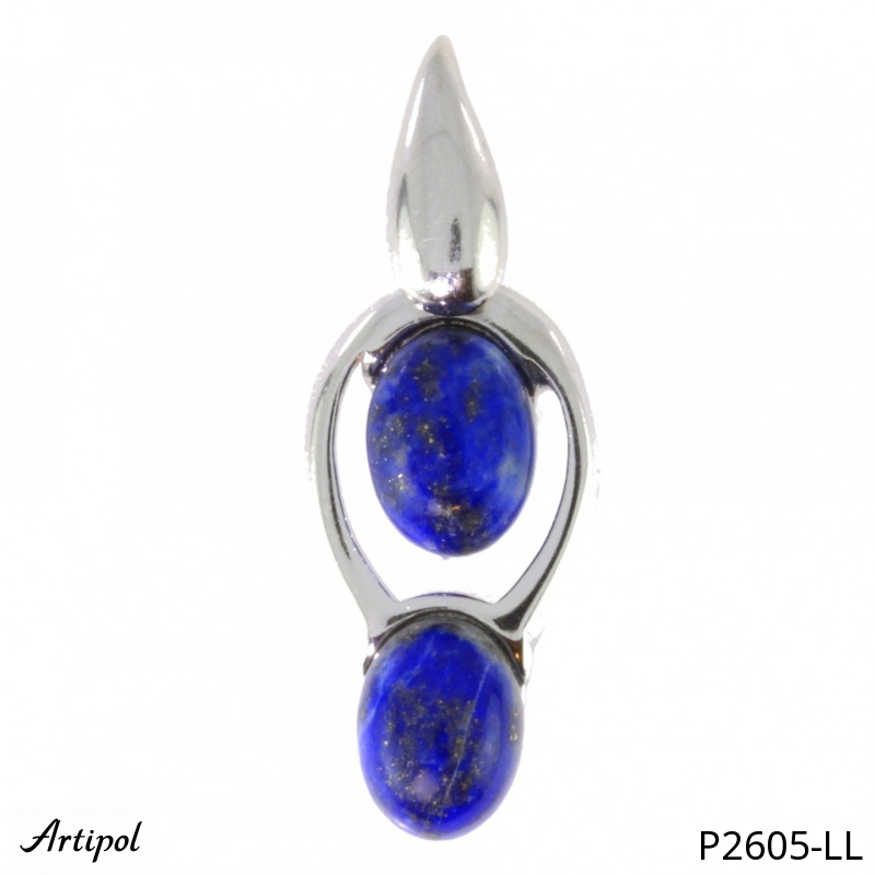 Pendentif P2605-LL en Lapis-lazuli véritable
