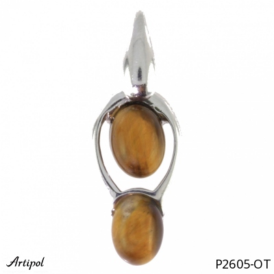 Pendant Amber silver gilded