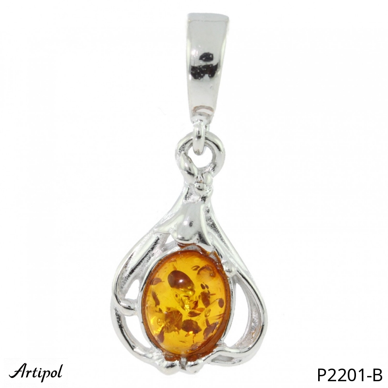 Pendant P2201-B with real Amber
