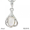 Pendant P2201-PL with real Rainbow Moonstone
