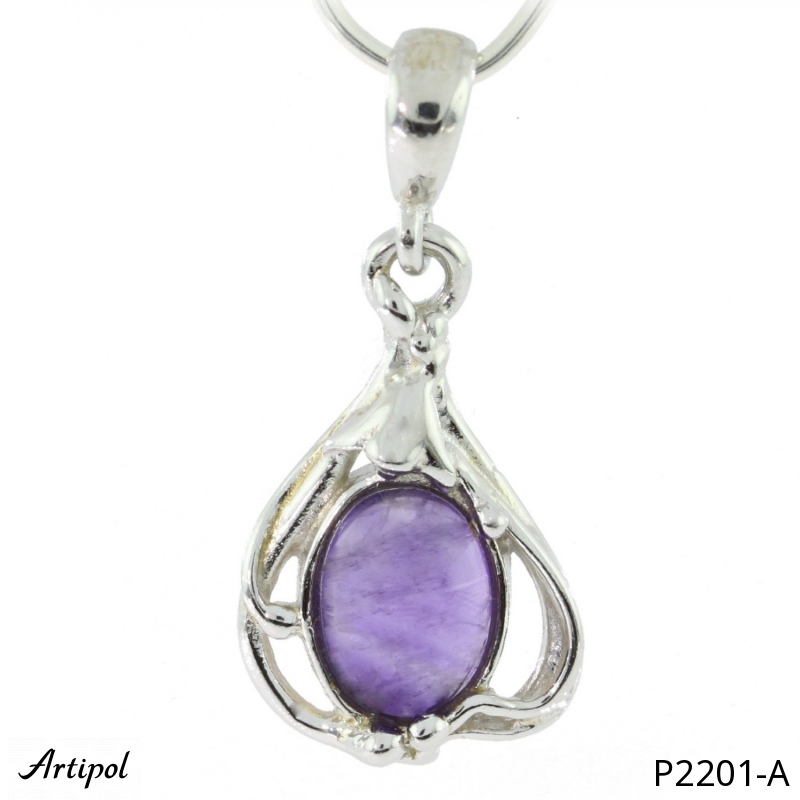 Pendant P2201-A with real Amethyst