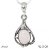 Pendentif P2201-QR en Quartz rose véritable