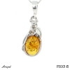 Pendant P3001-B with real Amber