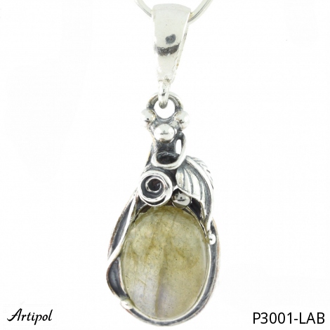 Pendentif P3001-LAB en Labradorite véritable