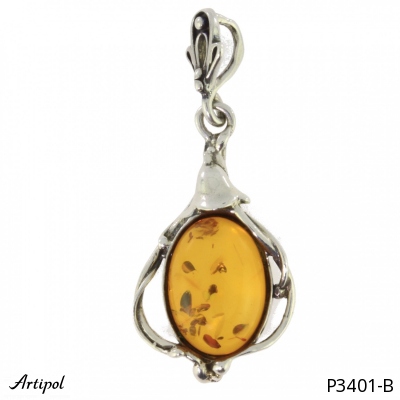 Pendant P3401-B with real Amber