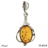 Pendant P3401-B with real Amber