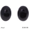 Earrings E2603-ON with real Black onyx