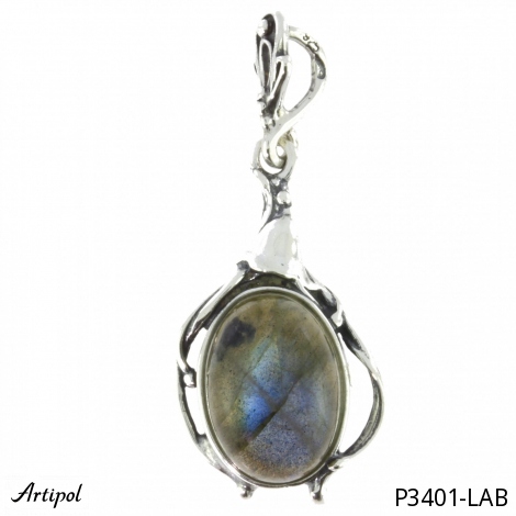 Pendentif P3401-LAB en Labradorite véritable