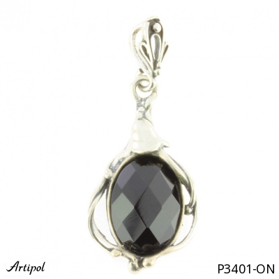 Pendant P3401-ON with real Black Onyx