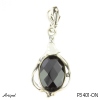 Pendant P3401-ON with real Black onyx