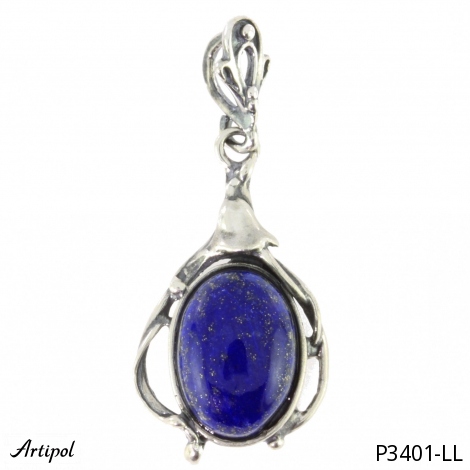 Pendentif P3401-LL en Lapis-lazuli véritable