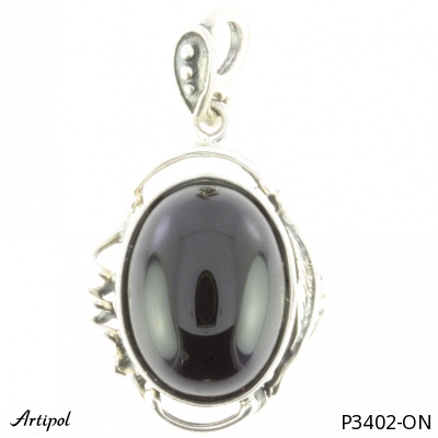 Pendant P3402-ON with real Black onyx