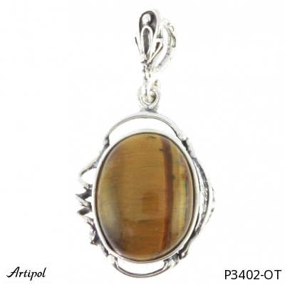 Pendant P3402-OT with real Tiger's eye