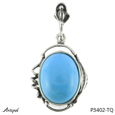Pendant P3402-TQ with real Turquoise