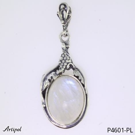 Pendant P4601-PL with real Rainbow Moonstone
