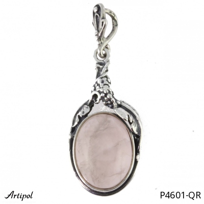 Pendant P4601-QR with real Rose quartz