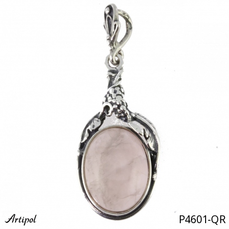Pendant P4601-QR with real Rose Quartz