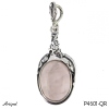 Pendentif P4601-QR en Quartz rose véritable