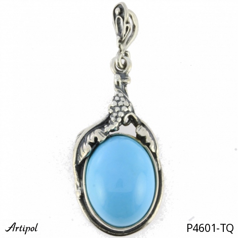 Pendentif P4601-TQ en Turquoise véritable